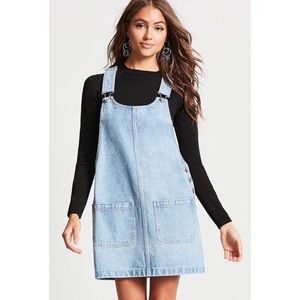 Forever21 Denim Overall Dress